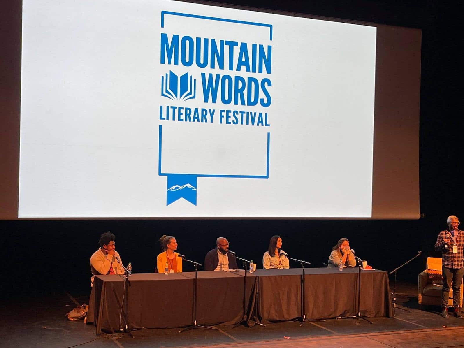 Image of the a panel speaking at the Mountain Words Literary Festival in Crested Butte, Colorado