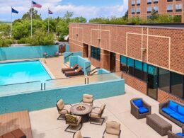 pool area at the sheraton hotel in greenwood village