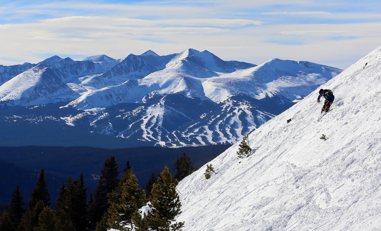 Image of a skier in Keystone, Colorado