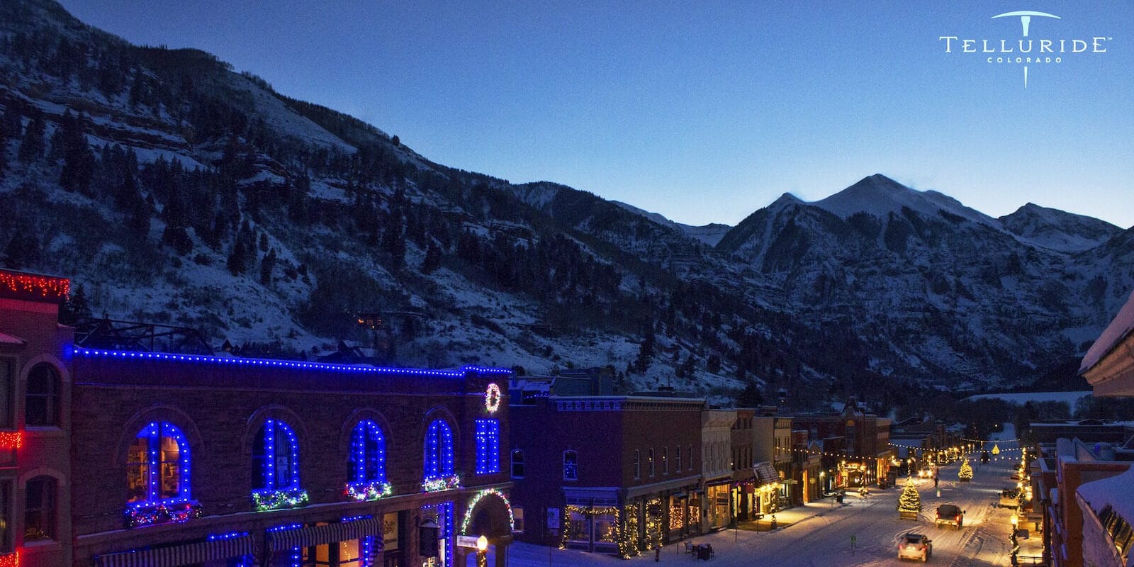 Image of lights in Telluride, Colorado