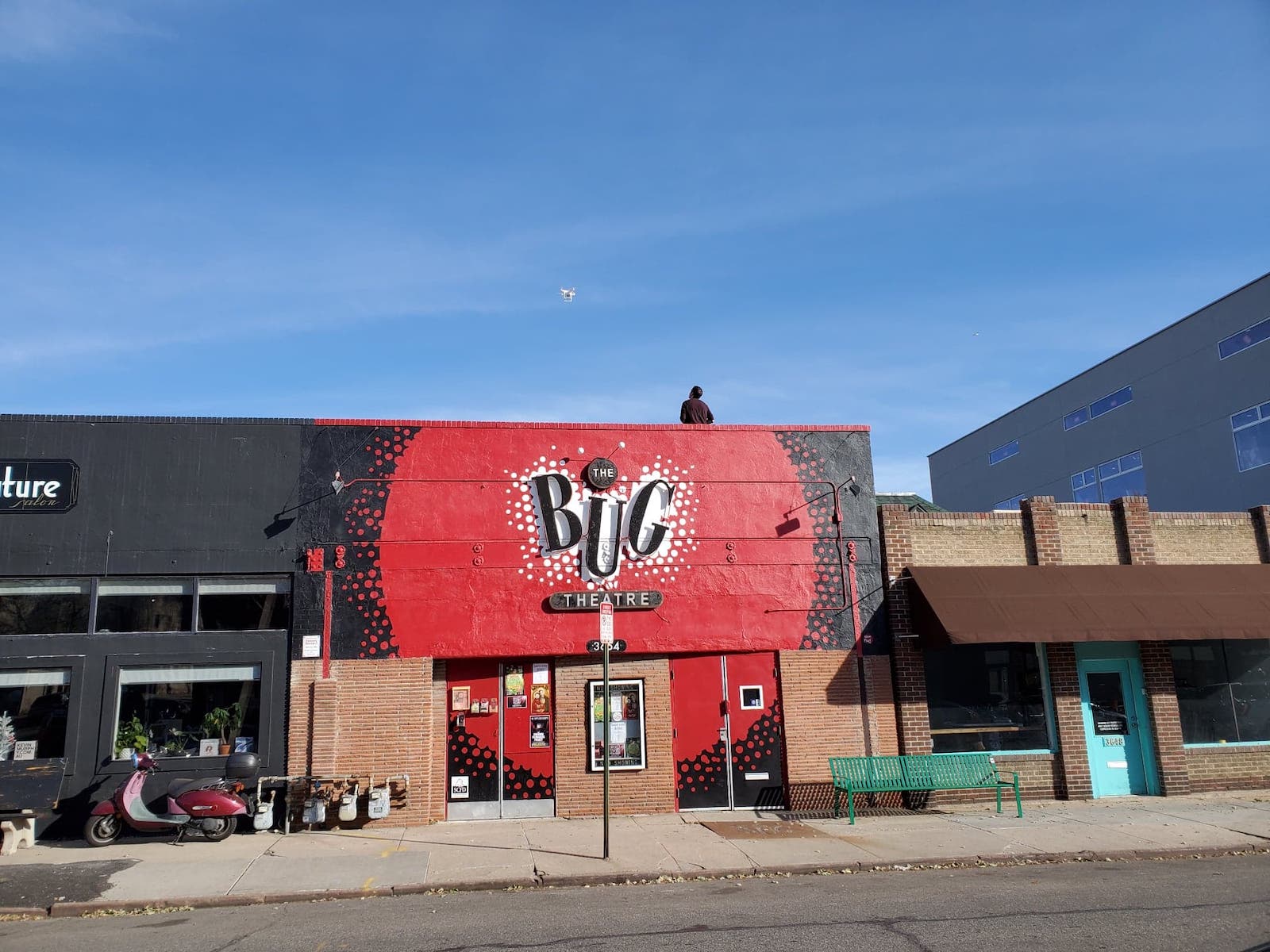 Image of the outside of The Bug Theatre in Denver, Colorado