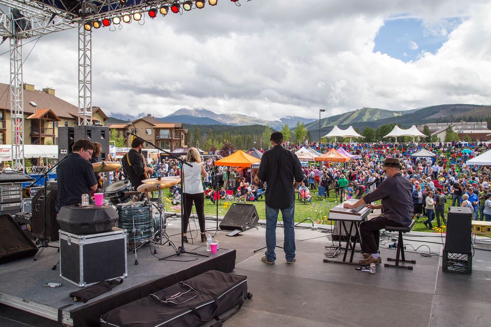 Image of the Winter Park Beer Festival Stage in Colorado