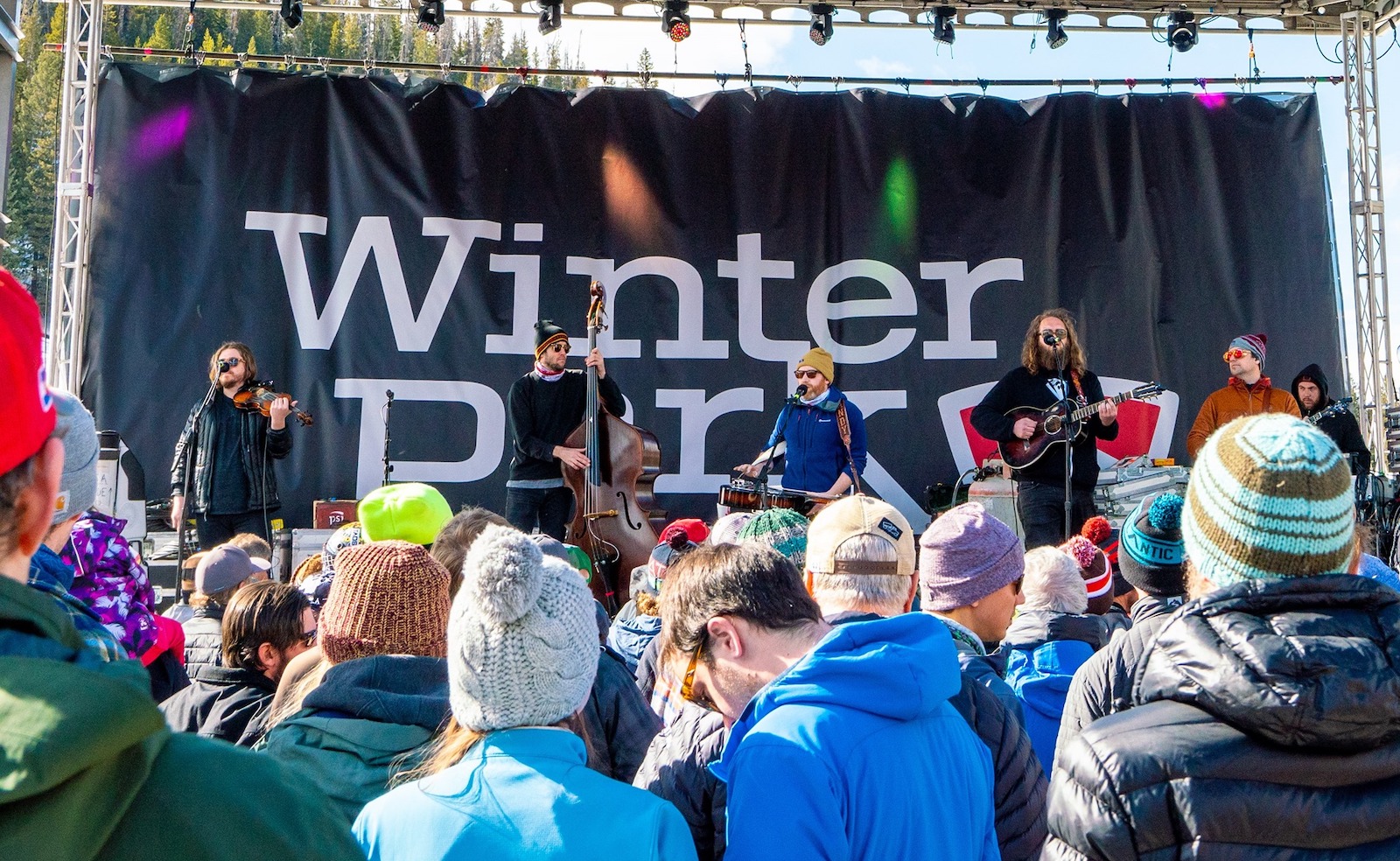 Image of a band playing in Winter Park, Colorado