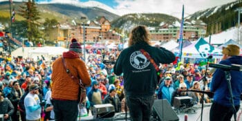 Image of a band performing at Winter Park Resort in Colorado