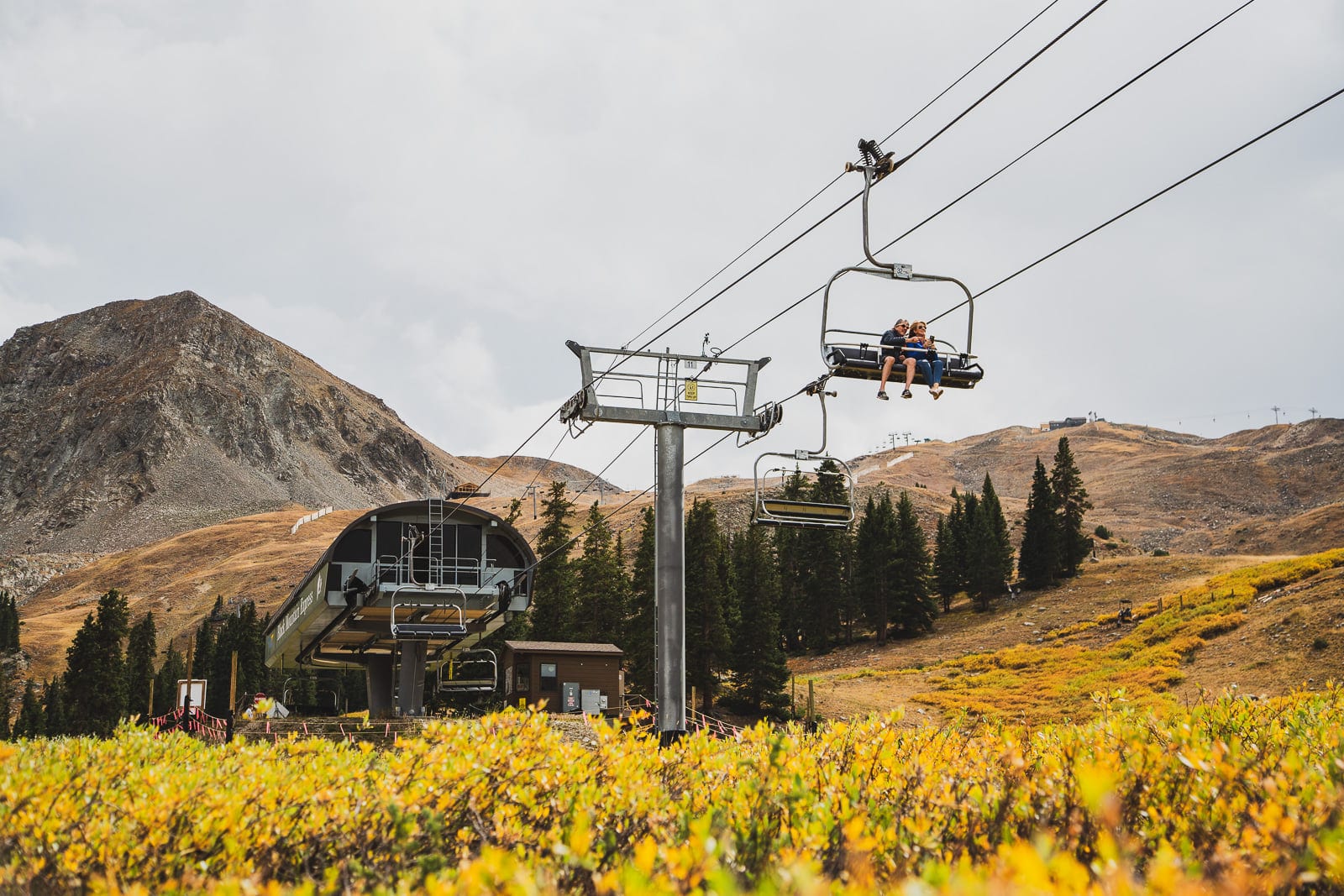 Image of chair lift at Arapahoe Basin Ski Area in Colorado