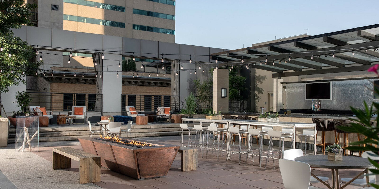 Image of an outdoor area at the Four Seasons Hotel Denver in Colorado