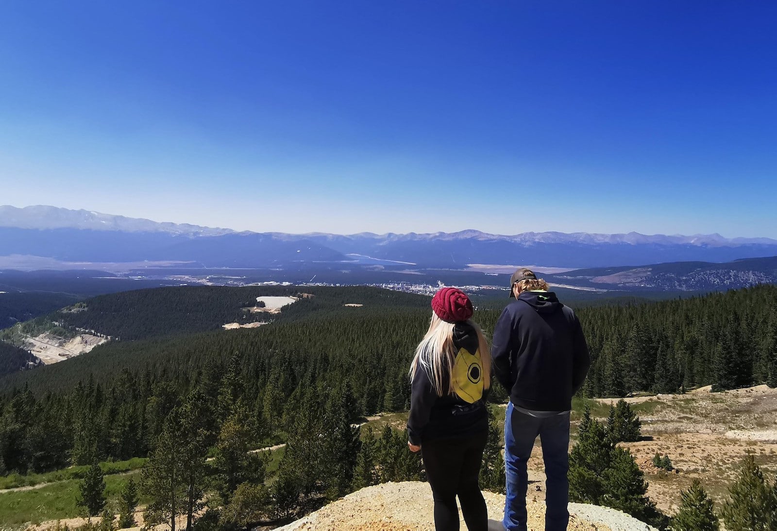 Image of a couple enjoying scenic views on Leadville UTV Tours LLC