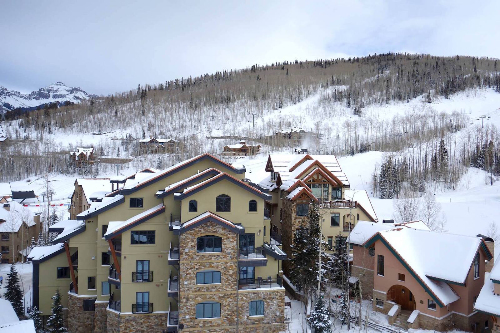 Image of the slopes behind the Lumiere in Telluride, Colorado