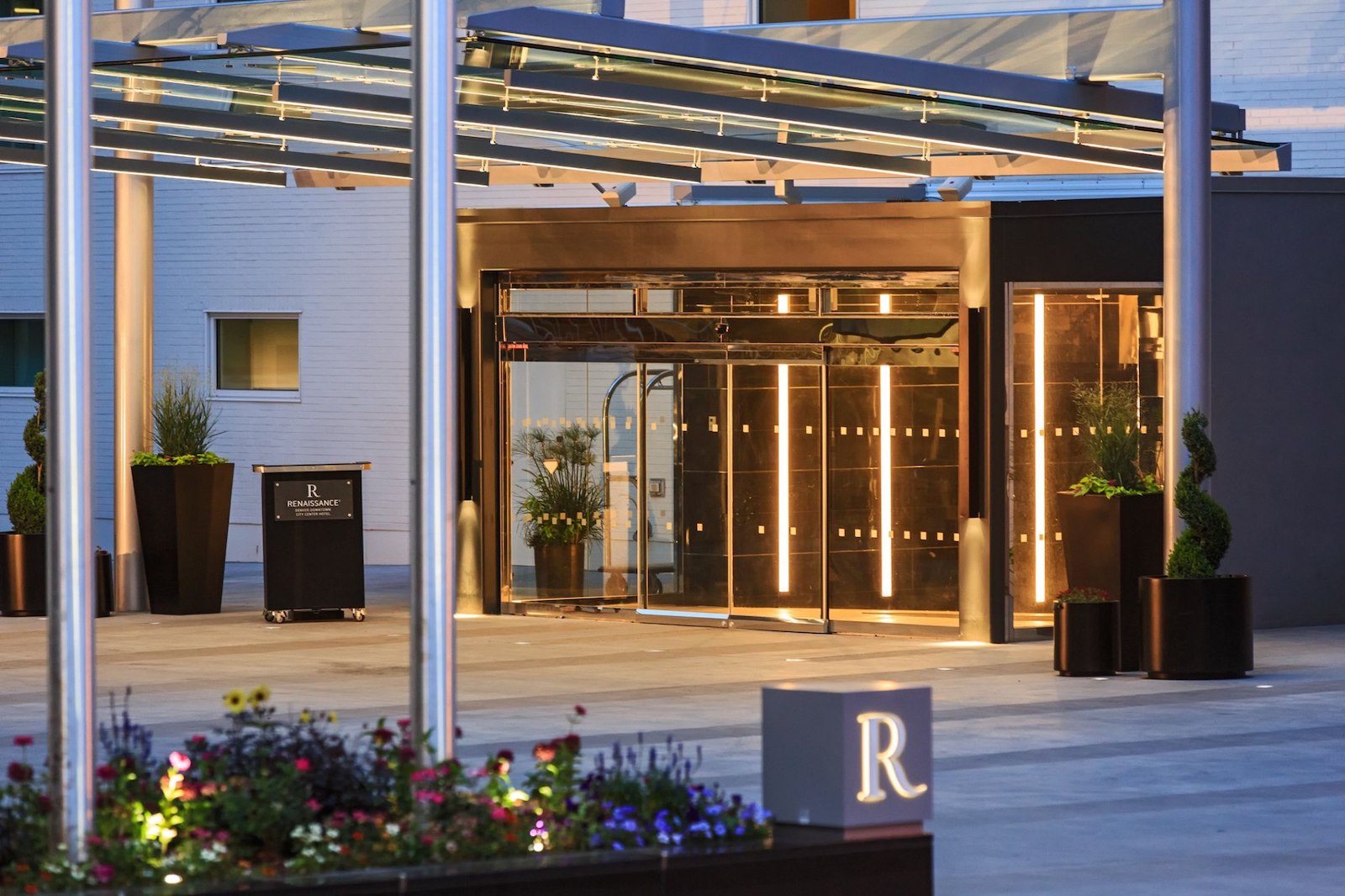 Image of the entrance at the Renaissance Denver Downtown City Center Hotel in Colorado