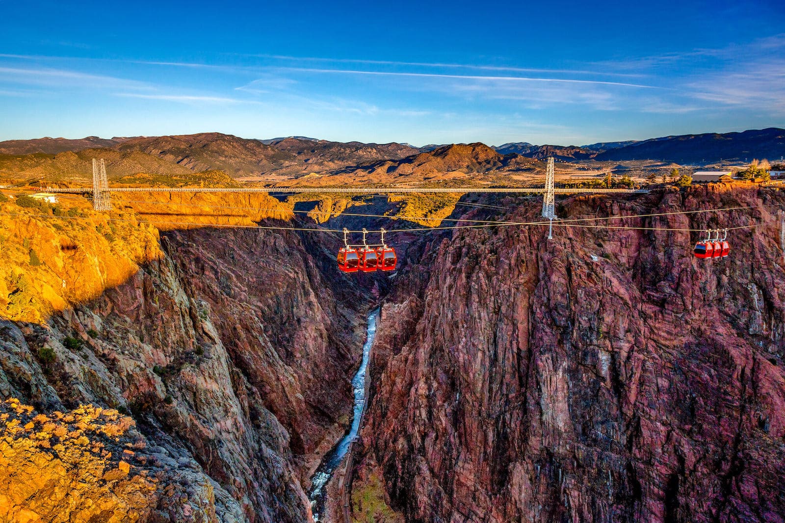 Image of the Royal Gorge gondola at Royal Gorge Bridge and Park in Colorado