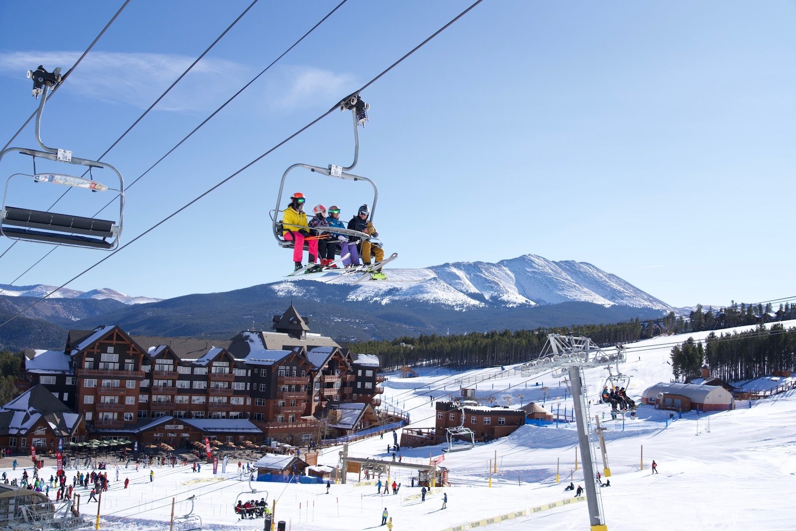 Image of Ski Hill Grill and the slopes in Breckenridge.