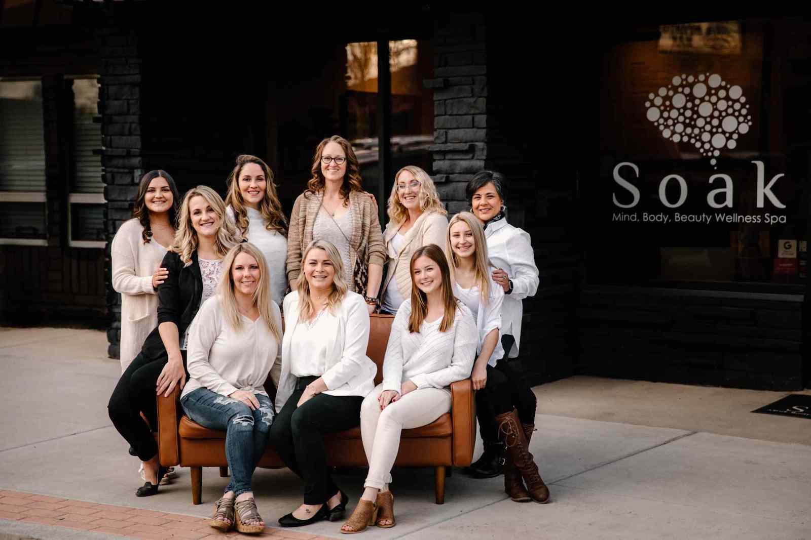 Image of the owner and staff at Soak Wellness Spa in Montrose, Colorado