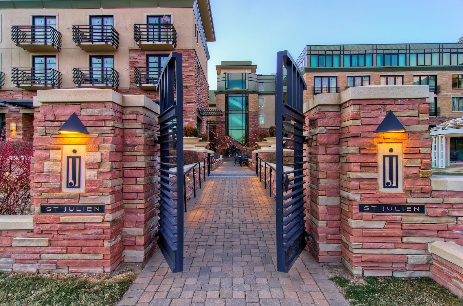 Image of the gates at St Julien Hotel & Spa in Boulder, CO