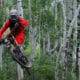 Image of a person mountain biking at Steamboat Bike Park in Colorado