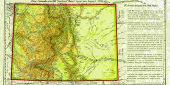 Territory of Colorado 1861 Map