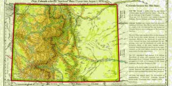 Territory of Colorado 1861 Map