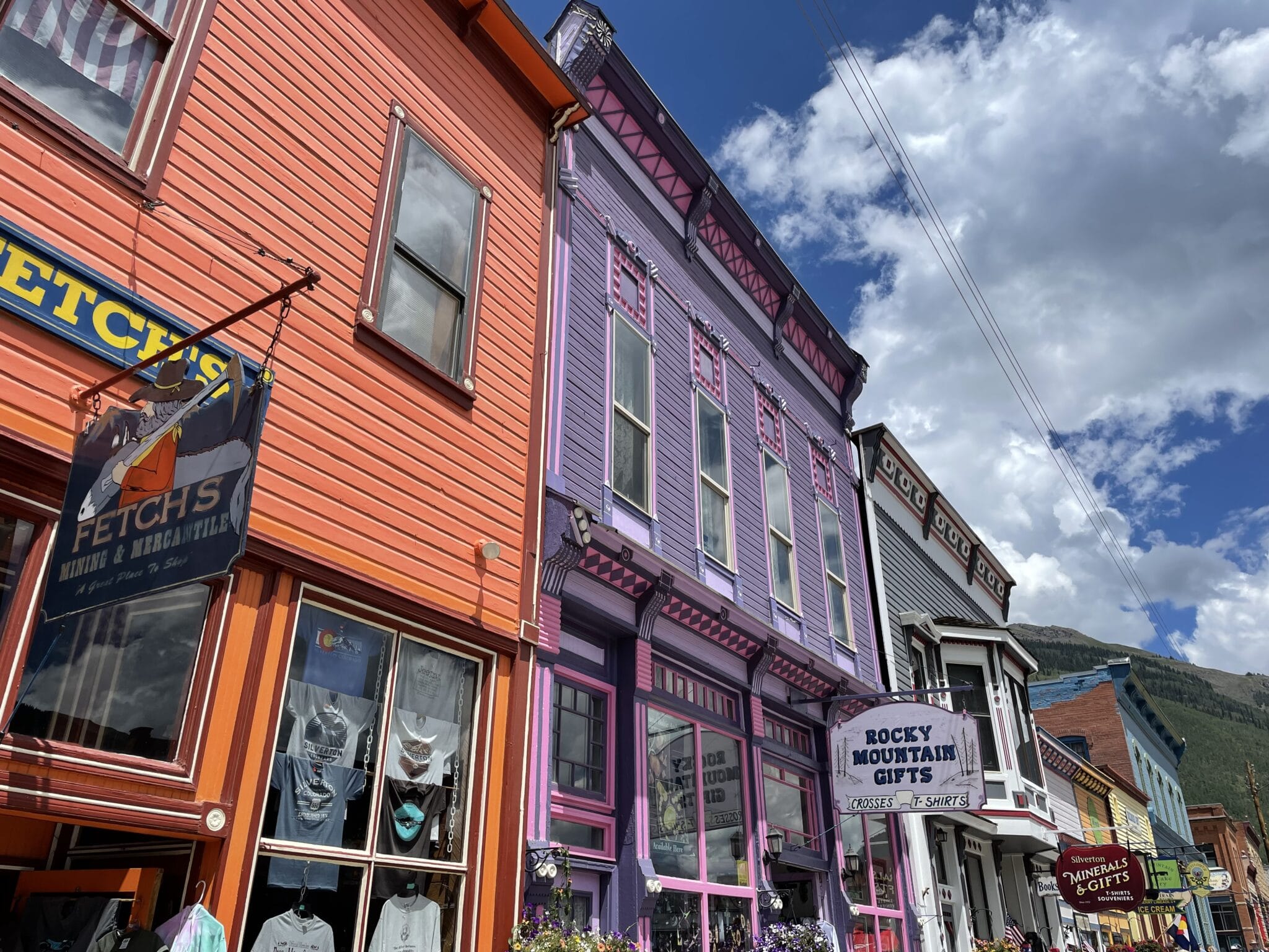 colorful buildings of downtown silverton