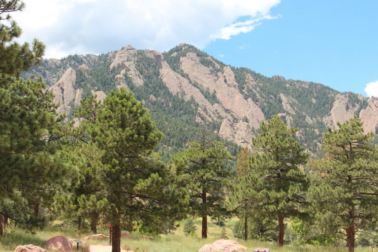 The Flatirons on Green Mountain in Boulder, Colorado