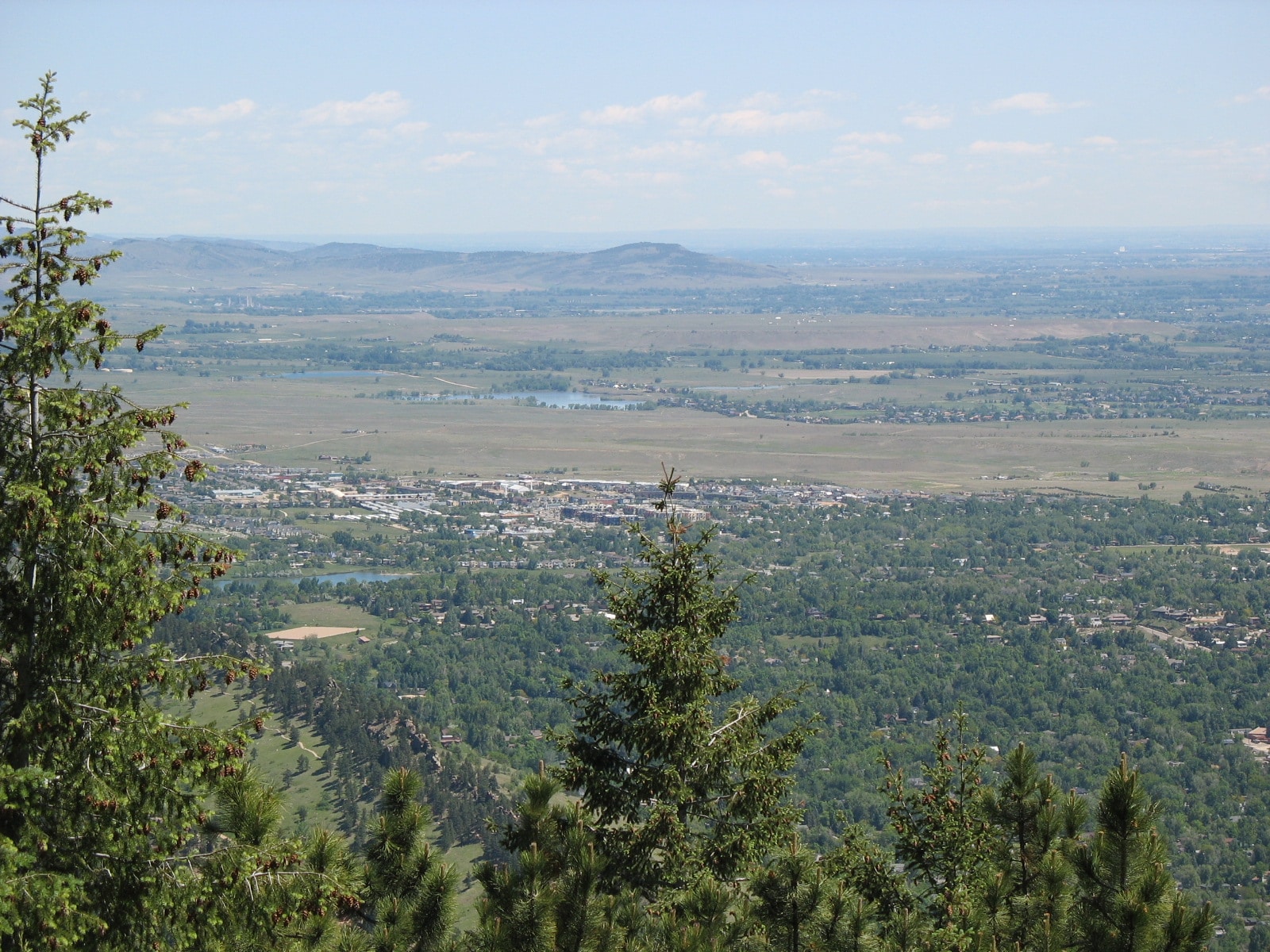 Image from Panoramic Point looking over a Boulder in Colorado