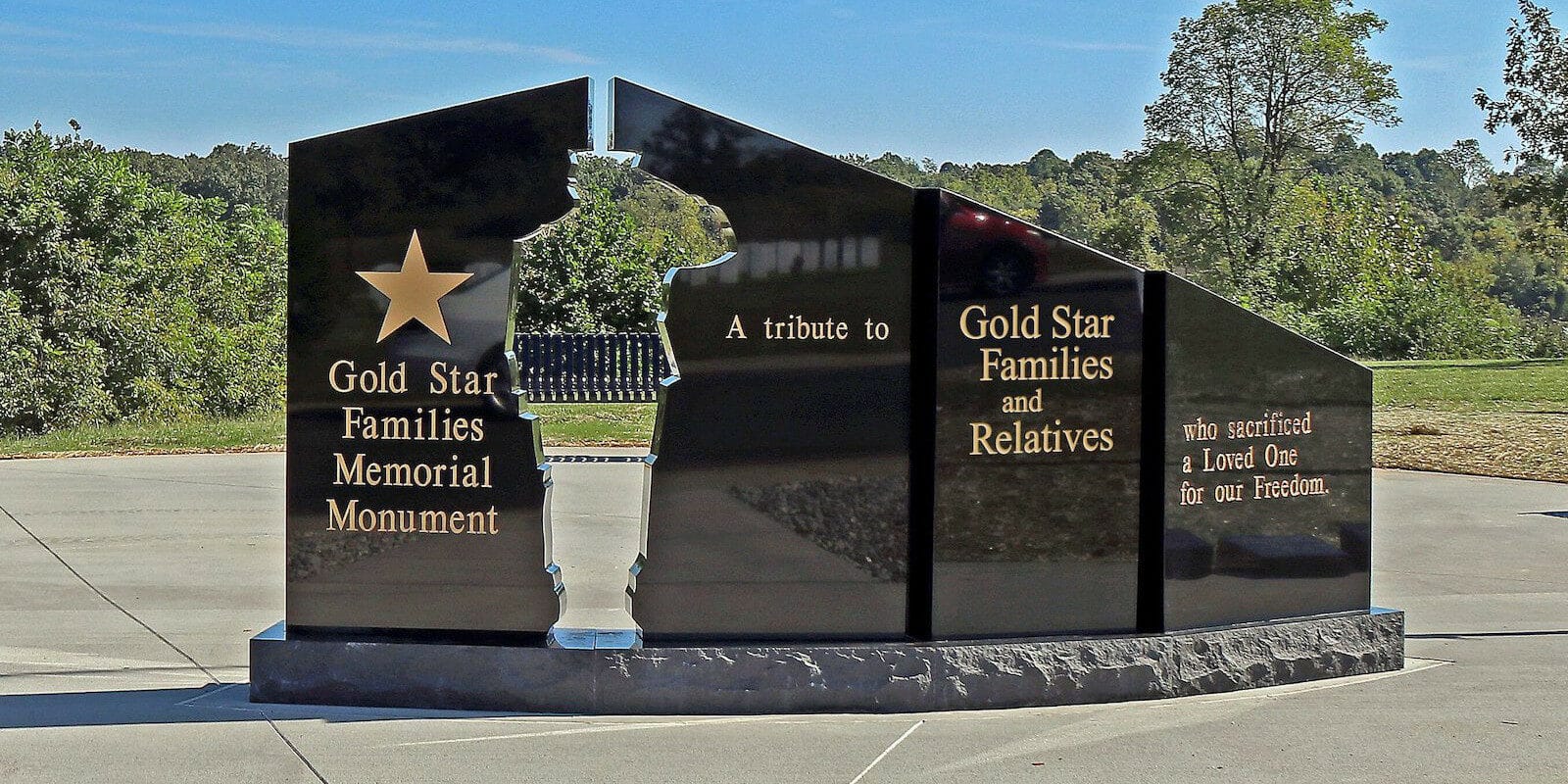 Image of the Gold Star Families Memorial Monument at the Colorado Freedom Monument