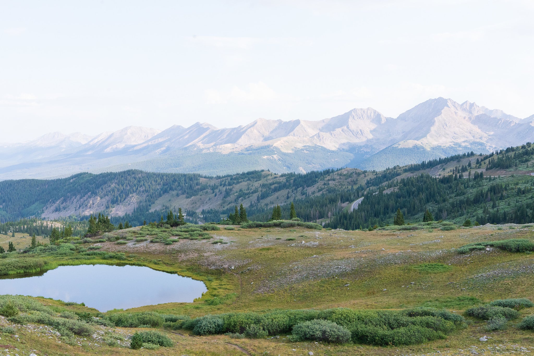 hiking along cottonwood pass