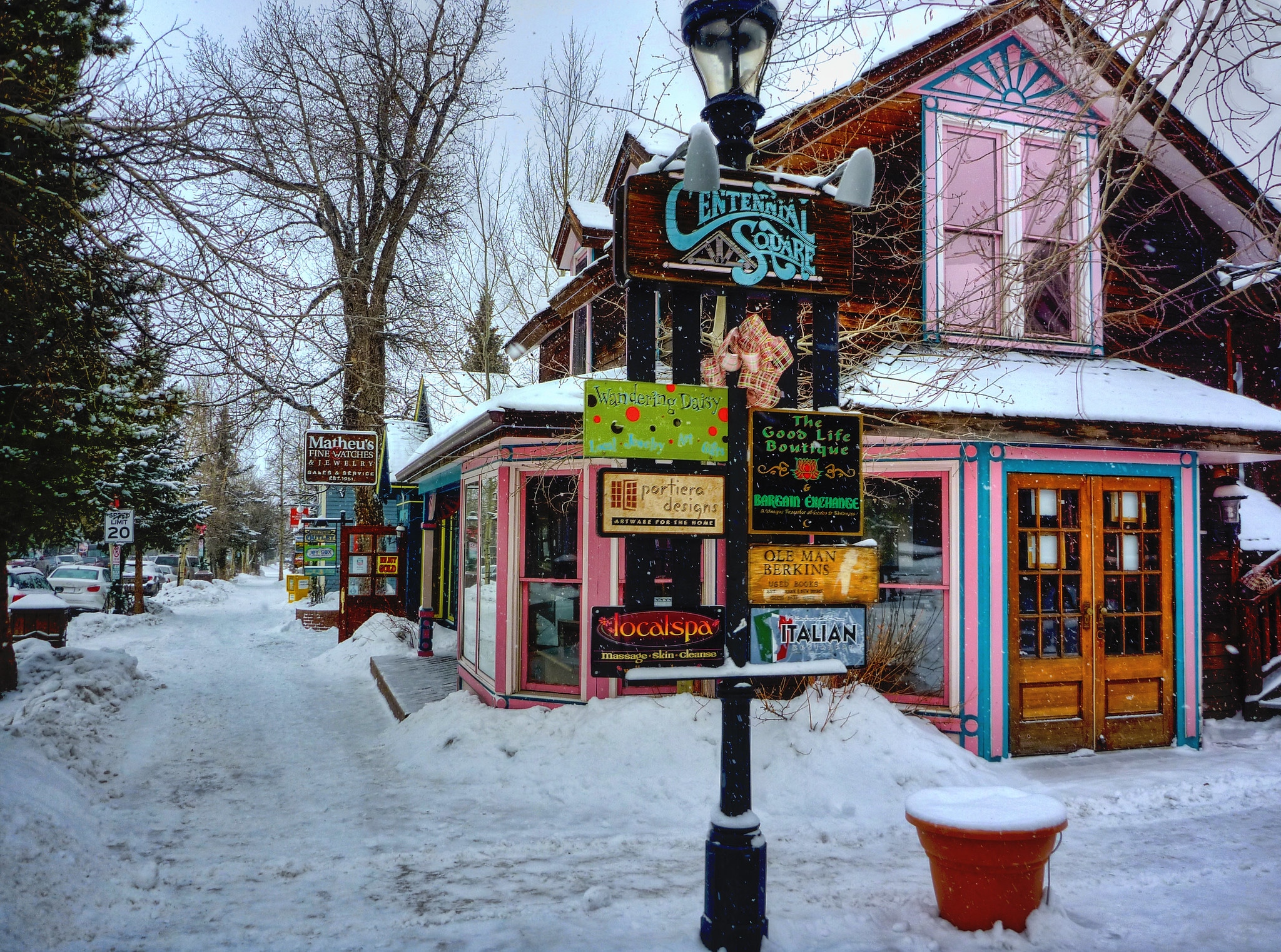 victorian-era building in downtown breckenridge