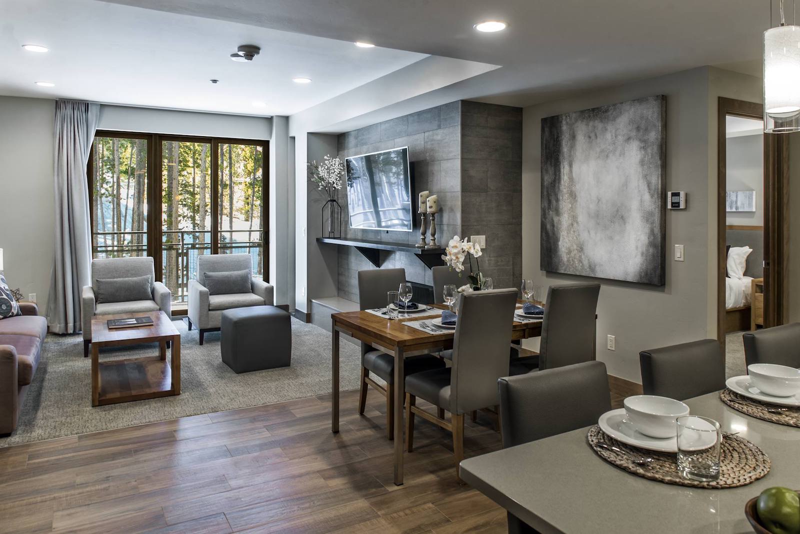 Image of the living room in a Residence Suite at Grand Colorado on Peak 8 in Breckenridge