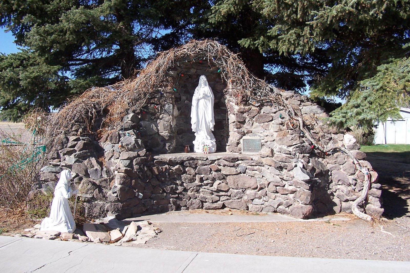 Image of the Grotto of the Immaculate Conception at Our Lady of Guadalupe Parish in Conjeos, Colorado