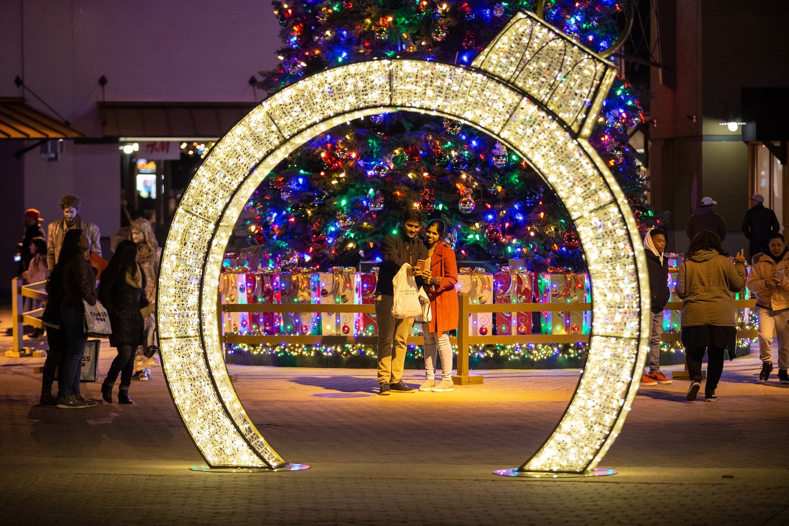 Image of a couple at Holidays at Outlets at Castle Rock, Colorado