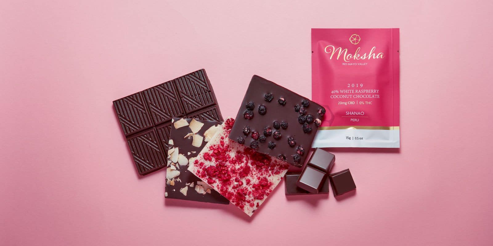 Image of chocolate made by Moksha Chocolate in Boulder, CO
