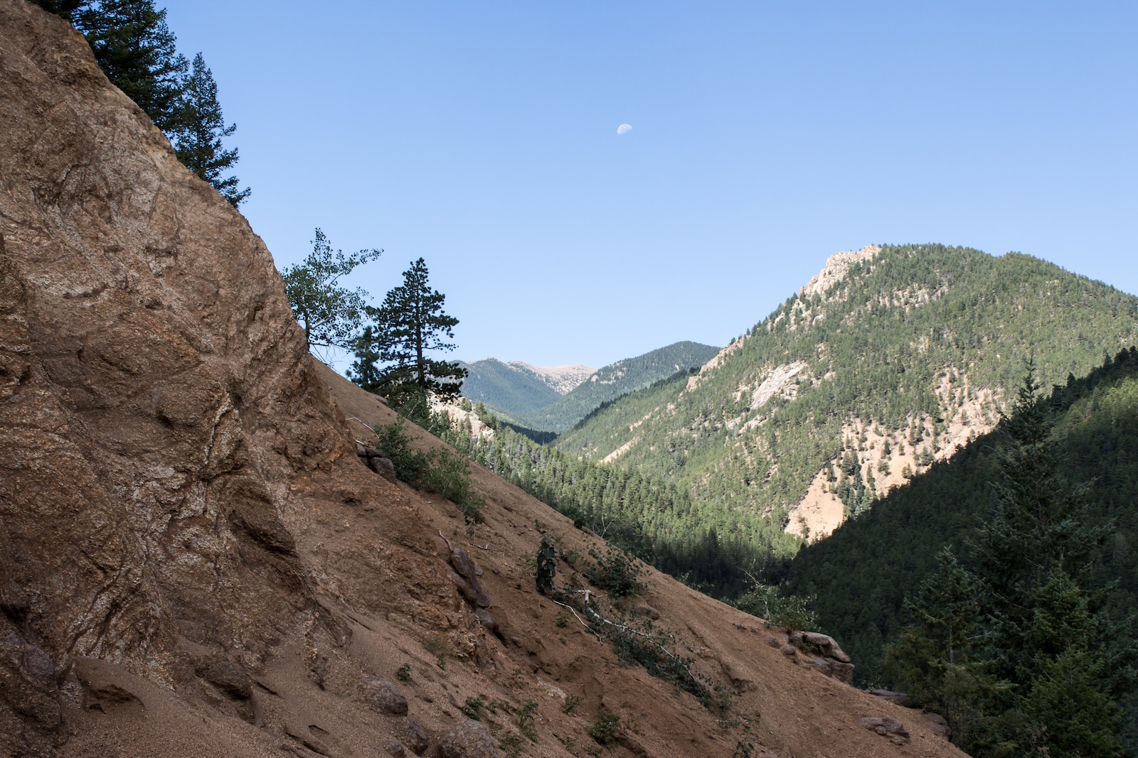 Mountain view near Gold Camp Road in North Cheyenne Canyon