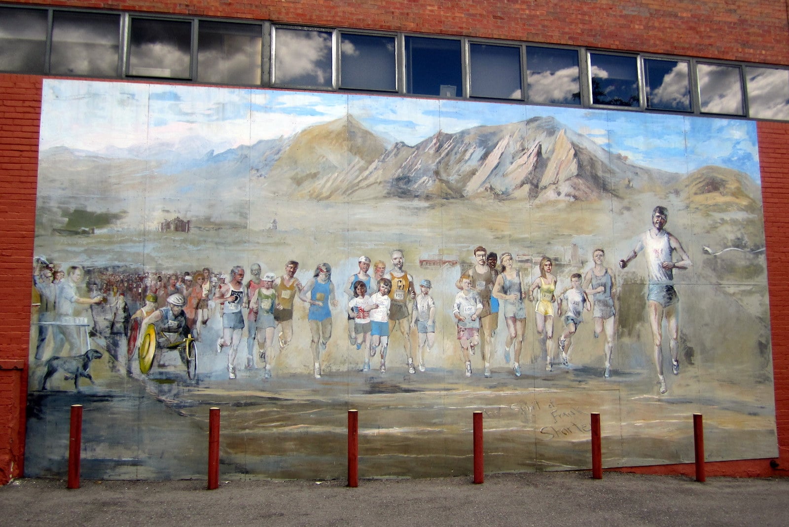 Runners Mural Flatirons Boulder Colorado