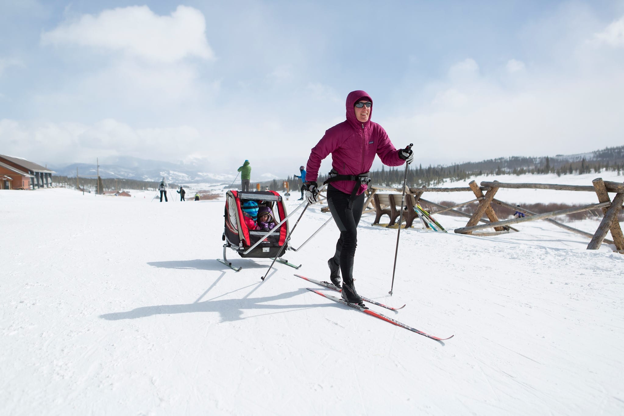 pemain ski nordic di snow mountain ranch nordic center