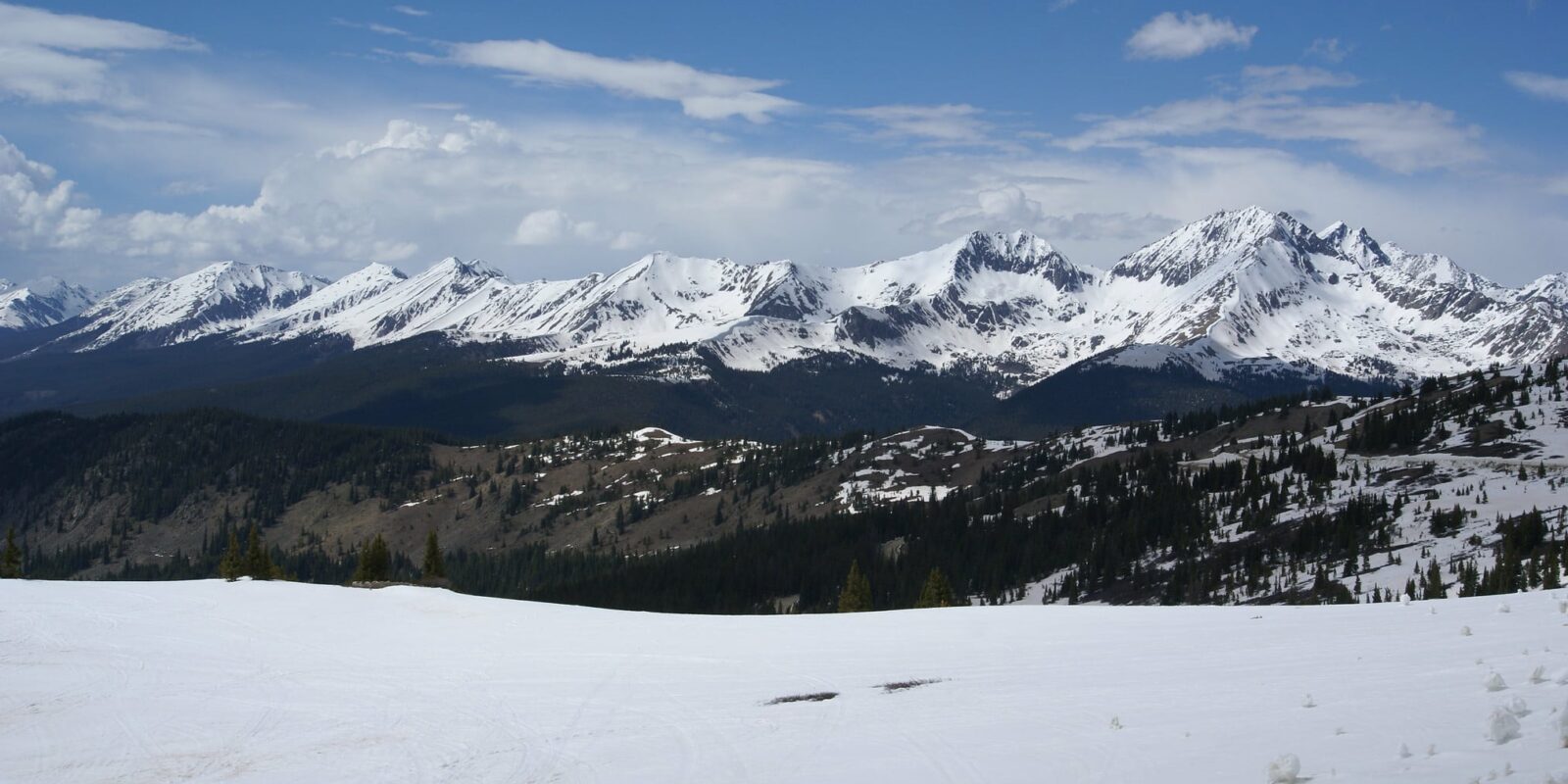 sawatch range in winter