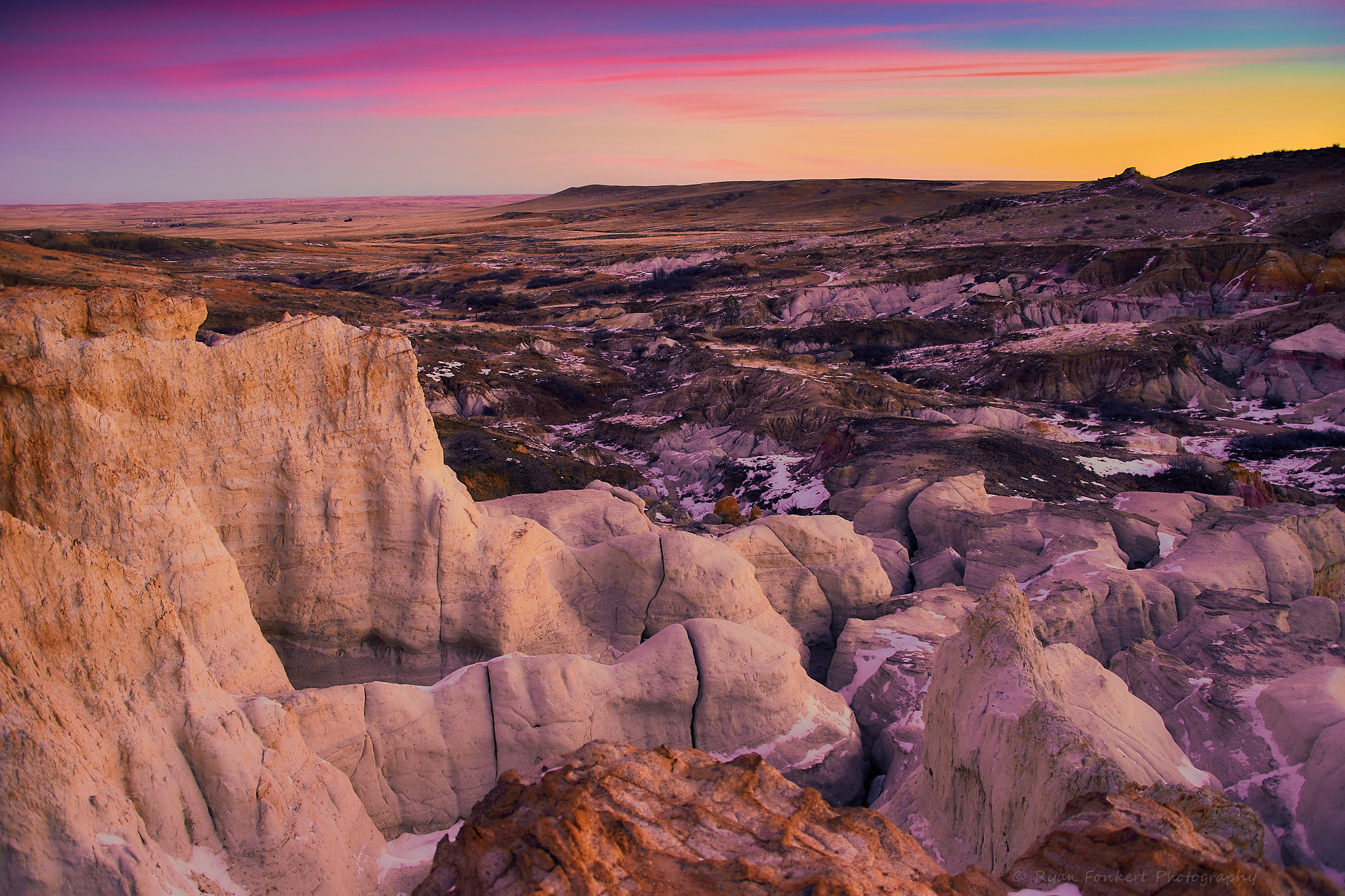 sunrise at the paint mines interpretive park