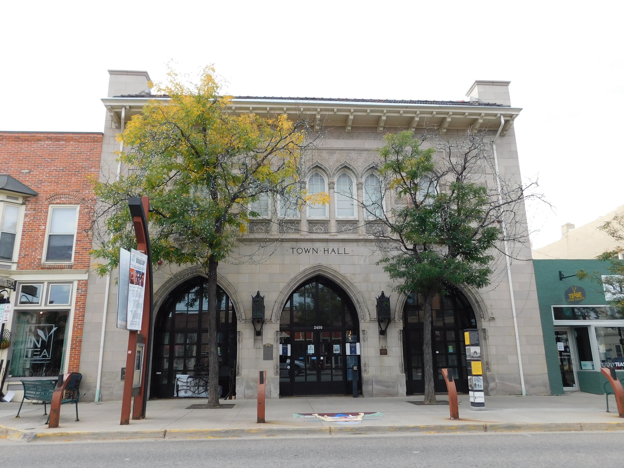 historic town hall in downtown littleton