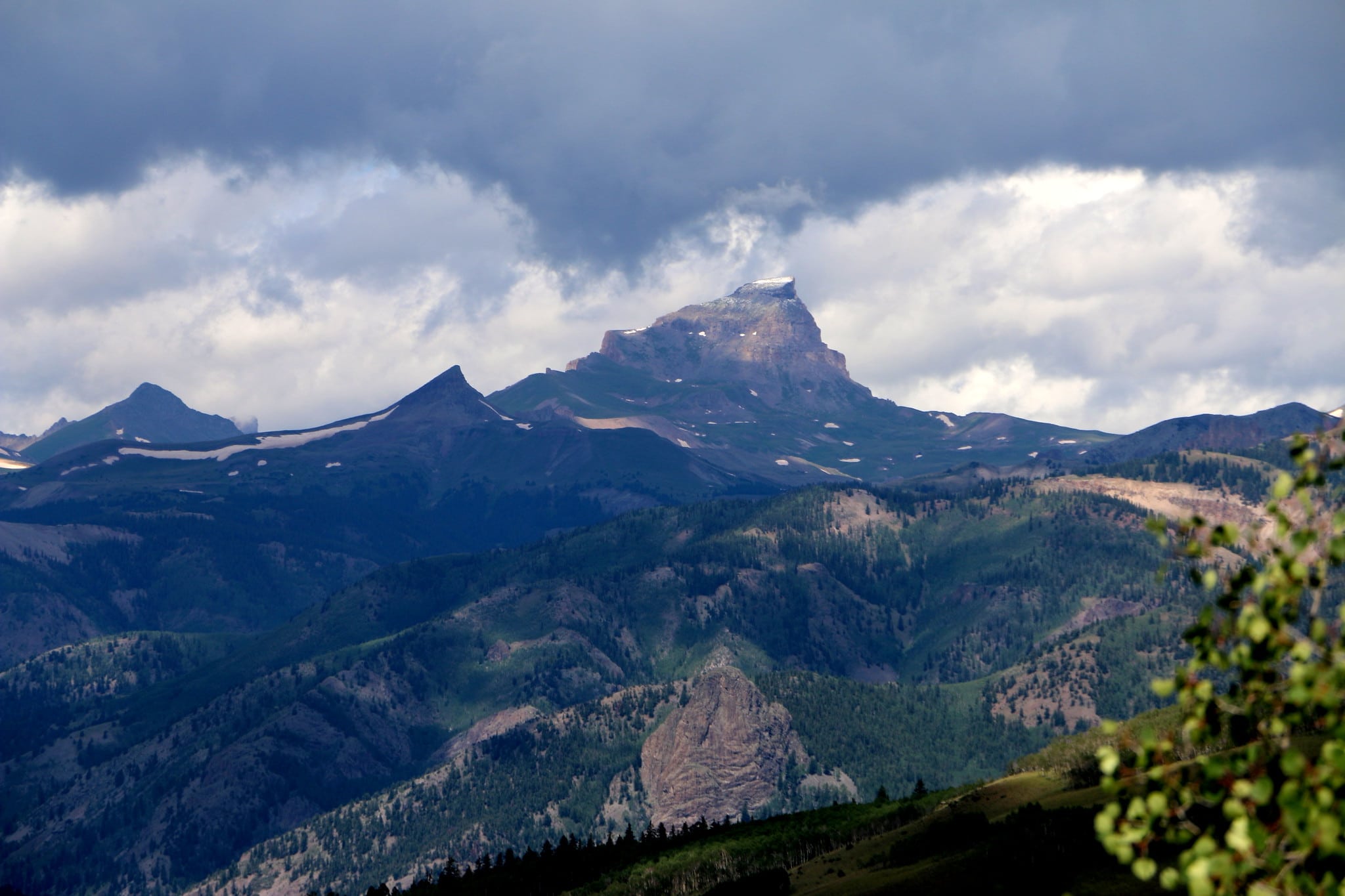 uncompahgre peak in the san juan mountains