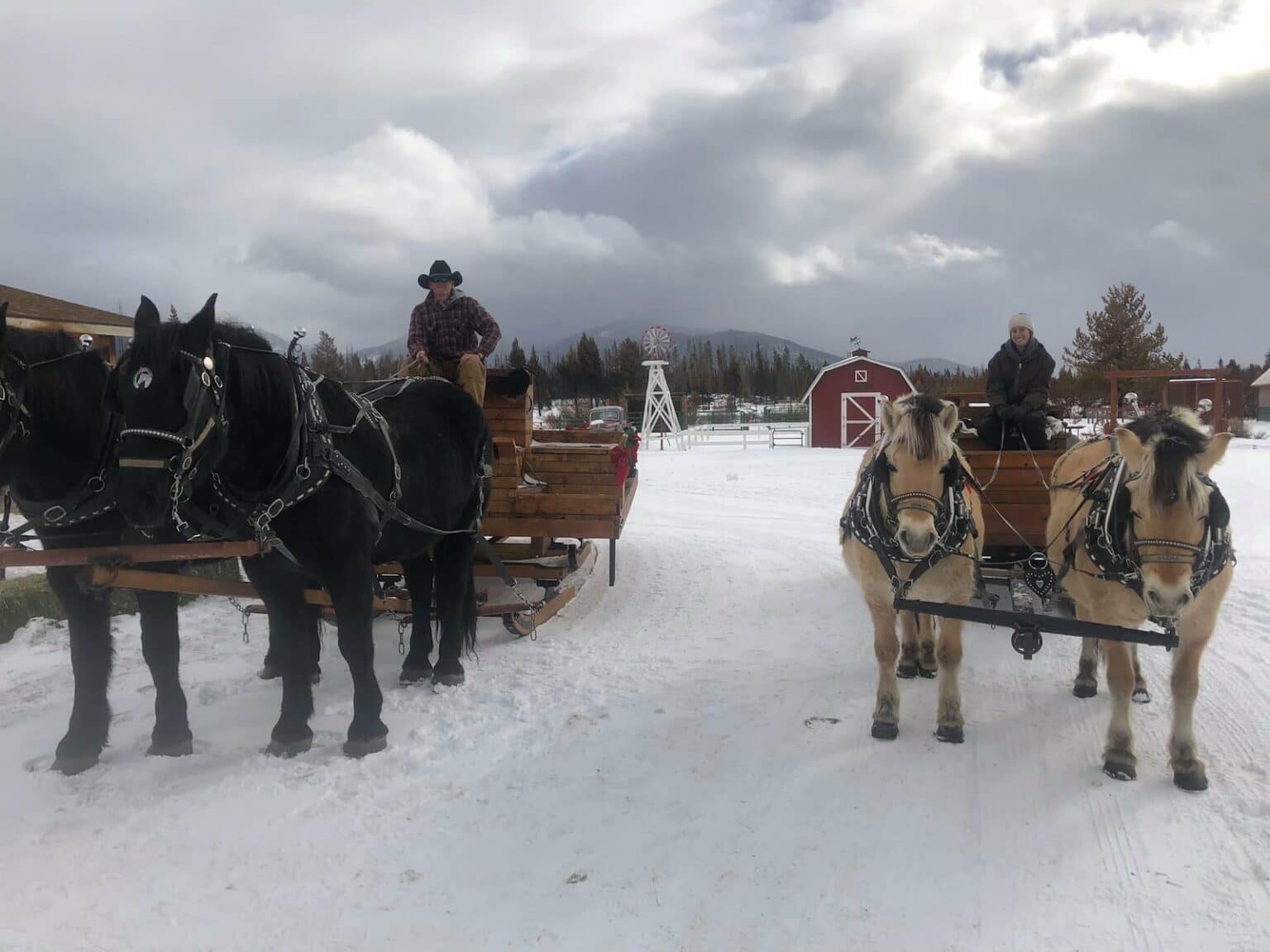 Winding River Resort Sleigh Ride Tours Christmas sleigh rides in