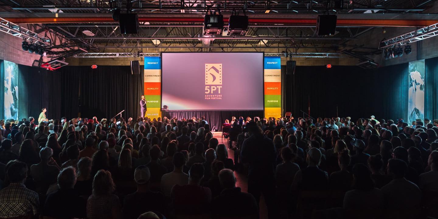 Image of the stage at 5Point Film Festival in Colorado