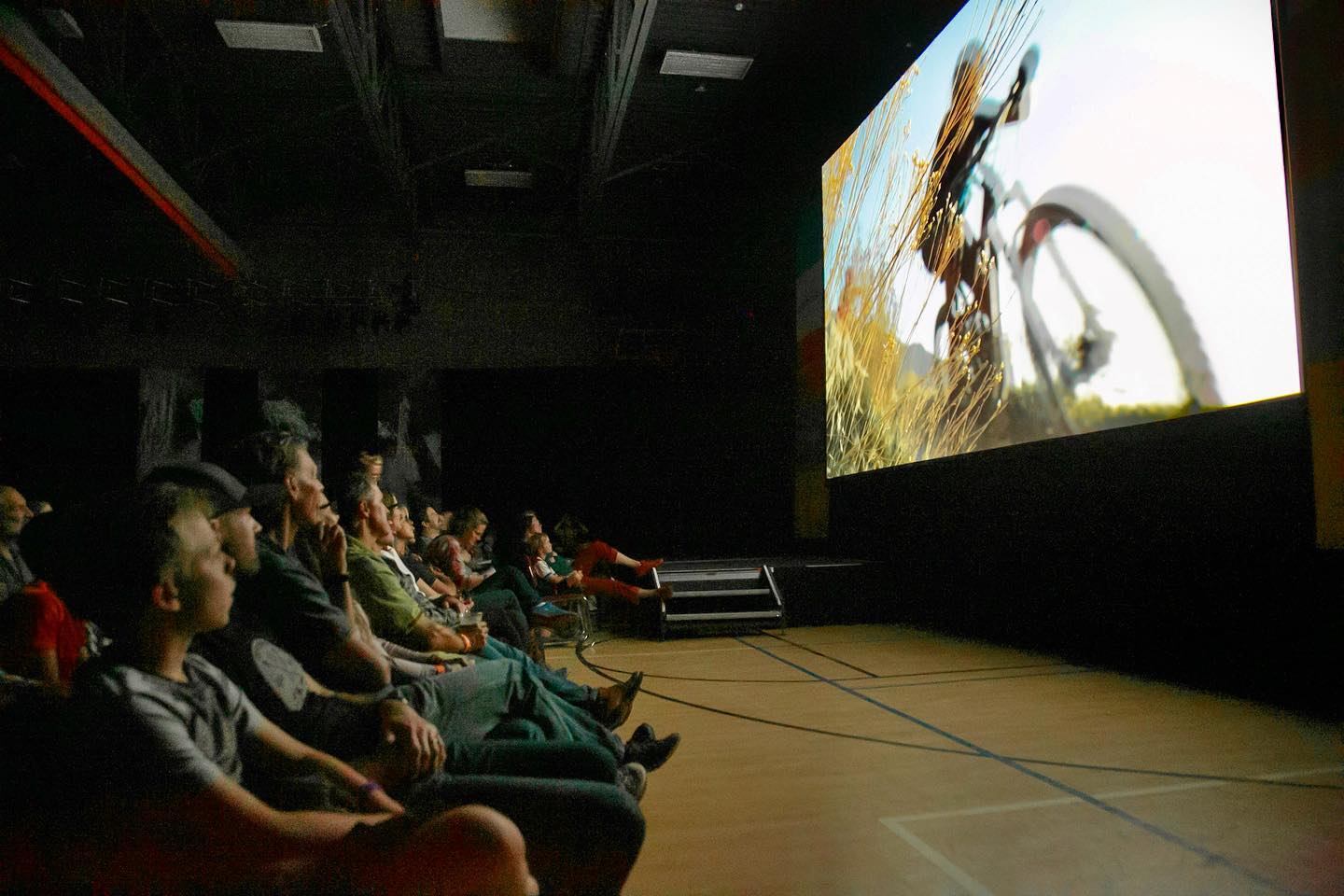 Image of people watching a film at 5point Film Festival in Colorado