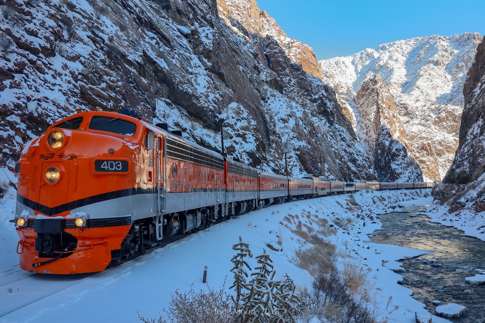 Kereta Api Rute Royal Gorge, CO