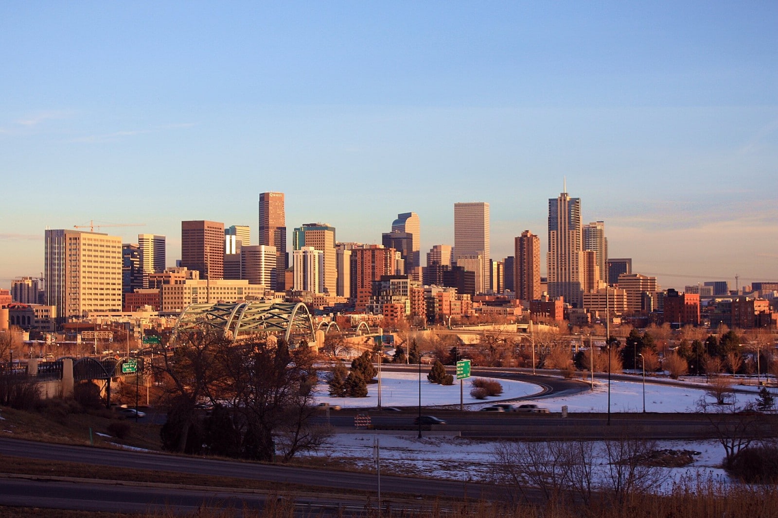 Denver Skyline menghadap, CO