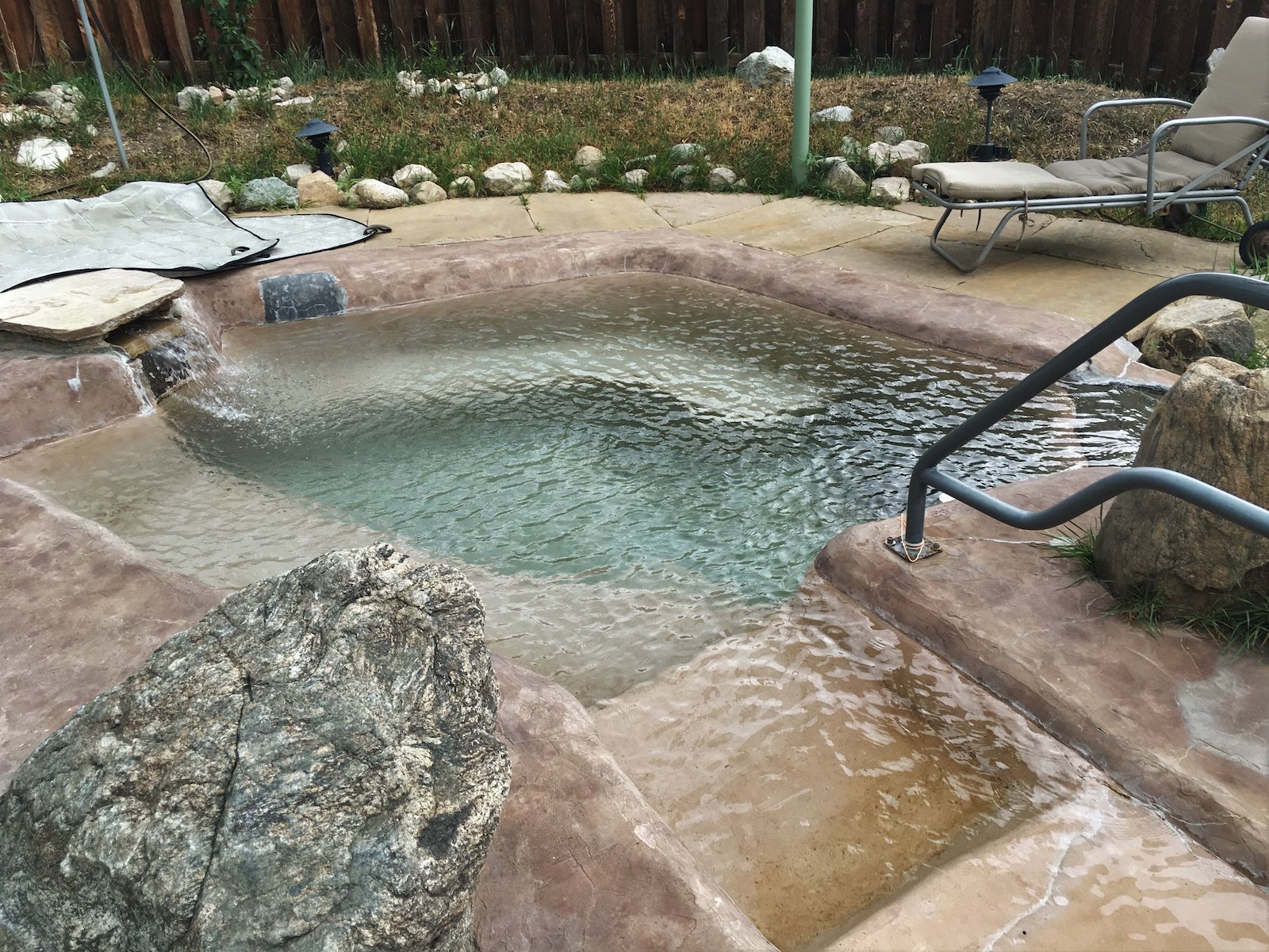 Image of a hot spring pool at Antero Hot Springs Cabins in Colorado