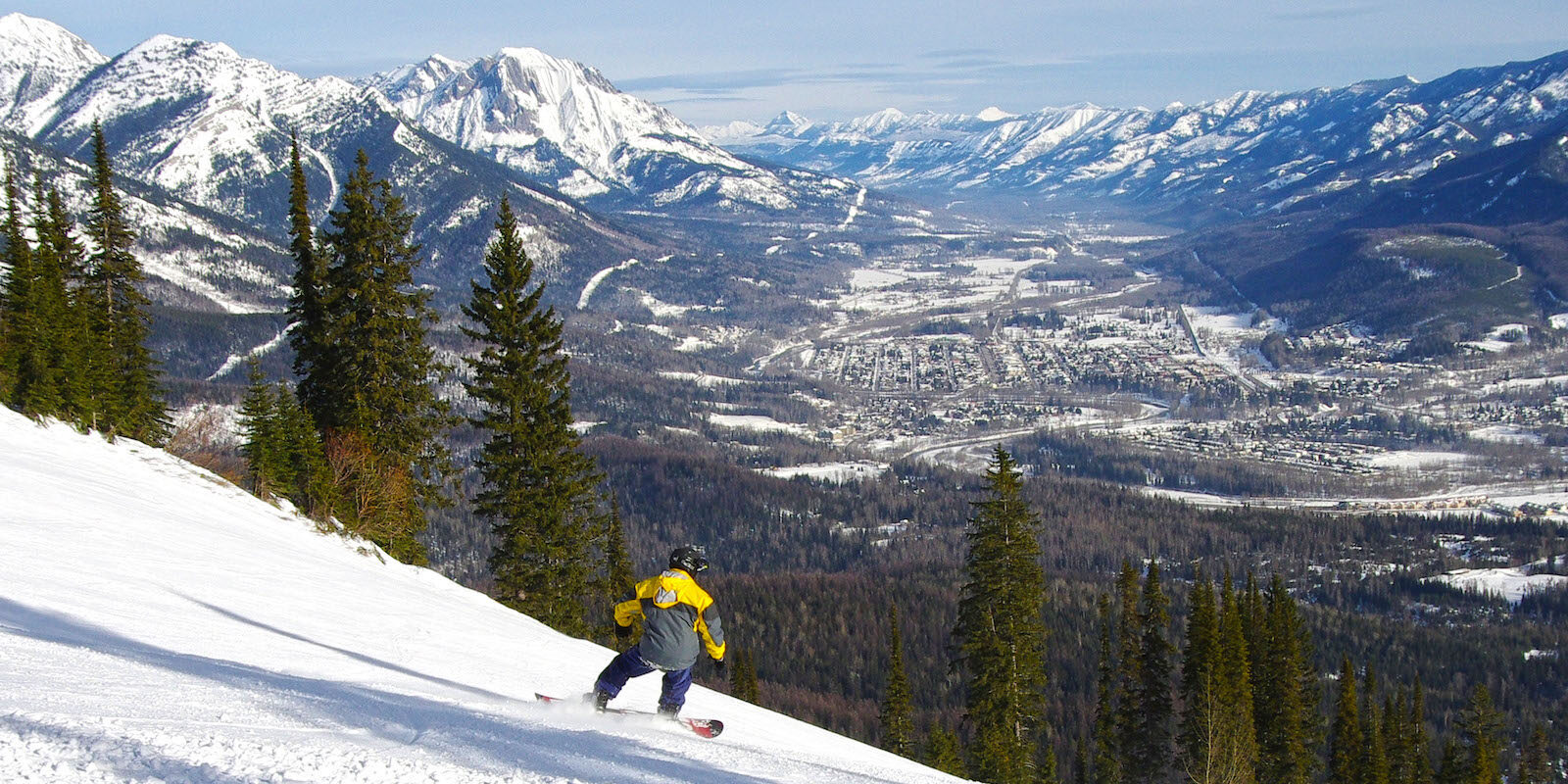 Fernie BC Bear Trail Aerial View