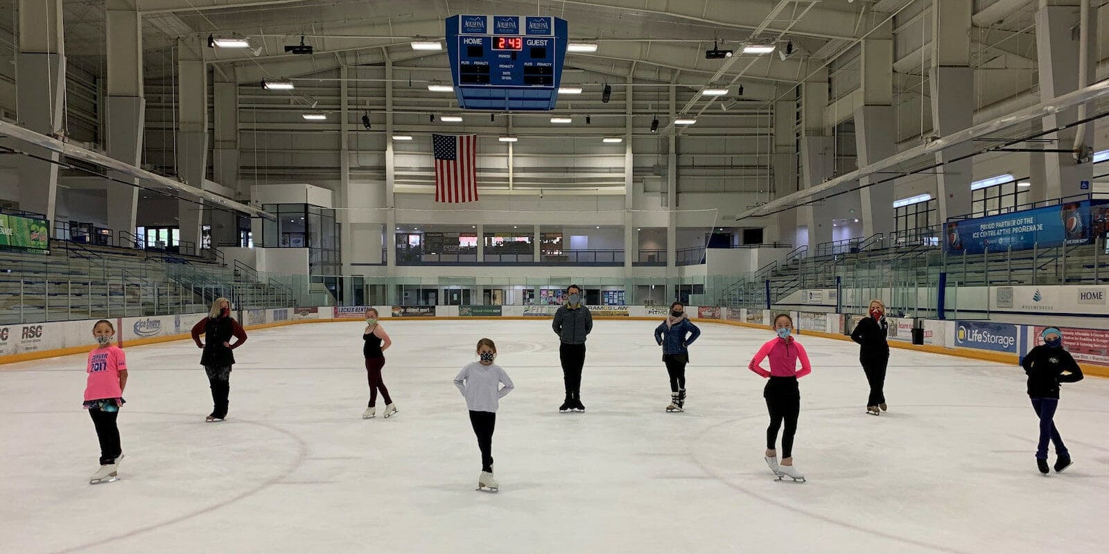 Image of skaters at Ice Centre at the Promenade in Colorado