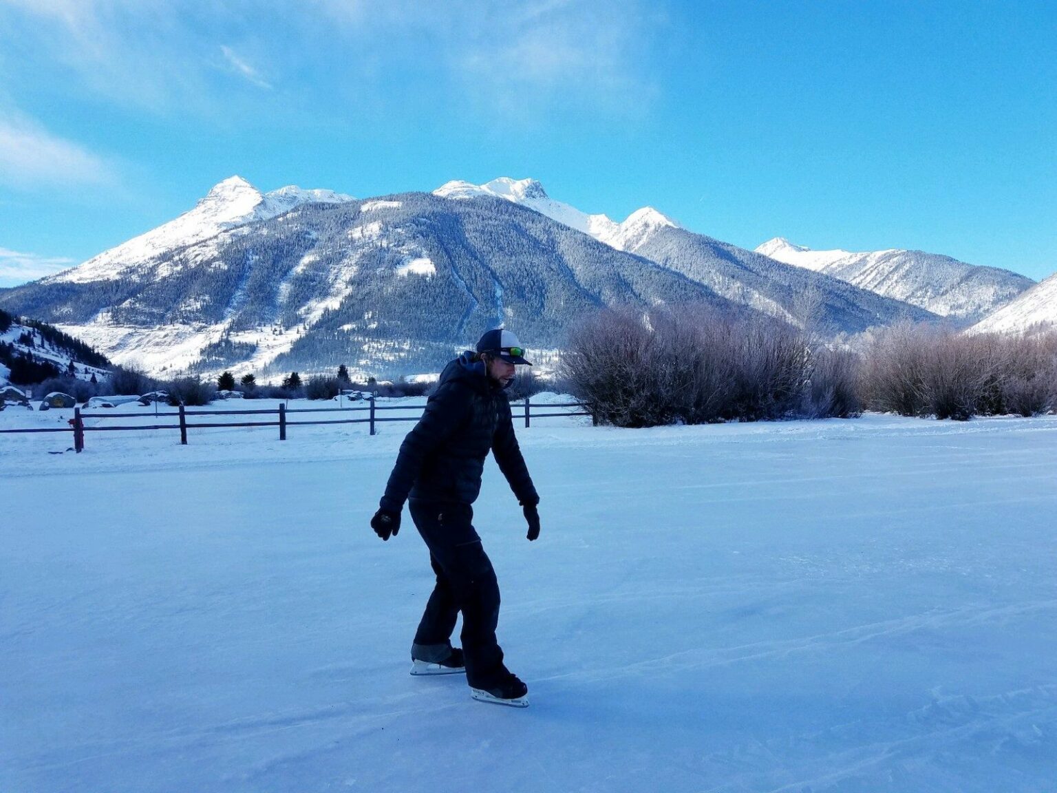 Kendall Mountain Ice Rink Silverton, CO Winter Outdoor Ice Skating