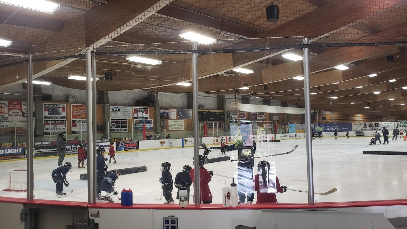 Image of youth hockey taking place at Pueblo Ice Arena in Colorado