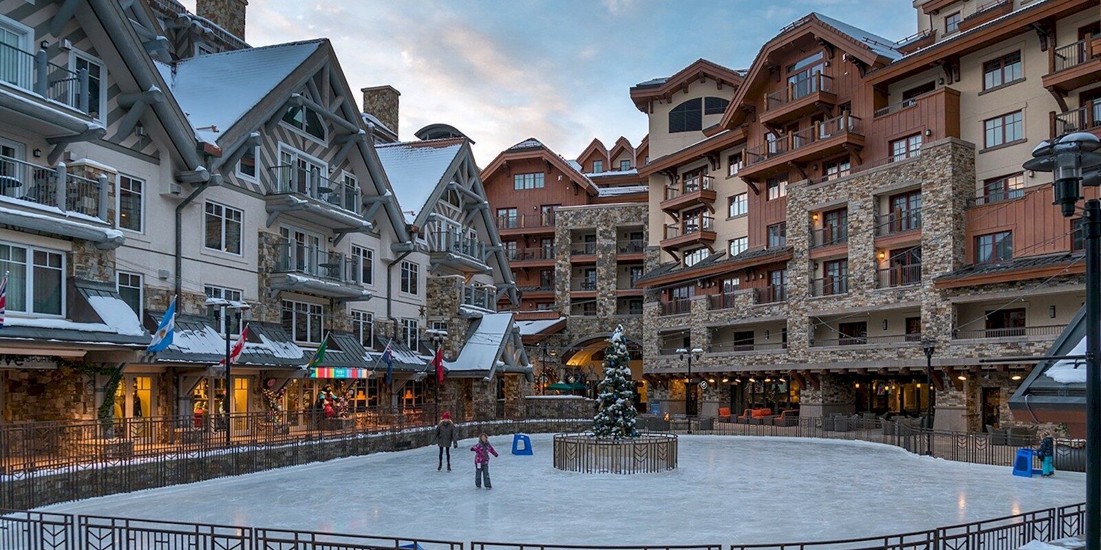 Image of the Telluride Mountain ice skating rink in Colorado