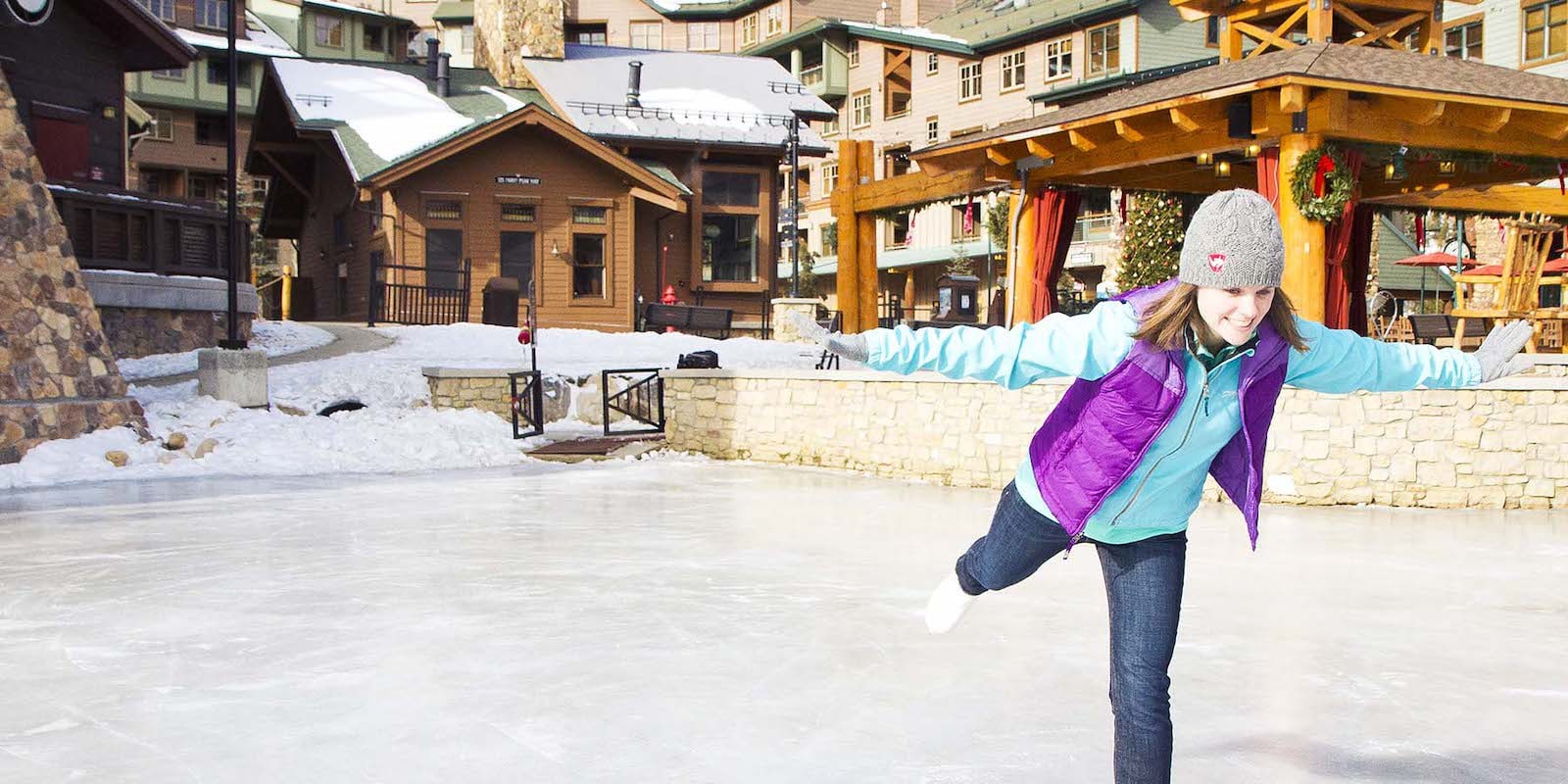 Winter Park Village Ice Rink CO Outdoor Ice Skating