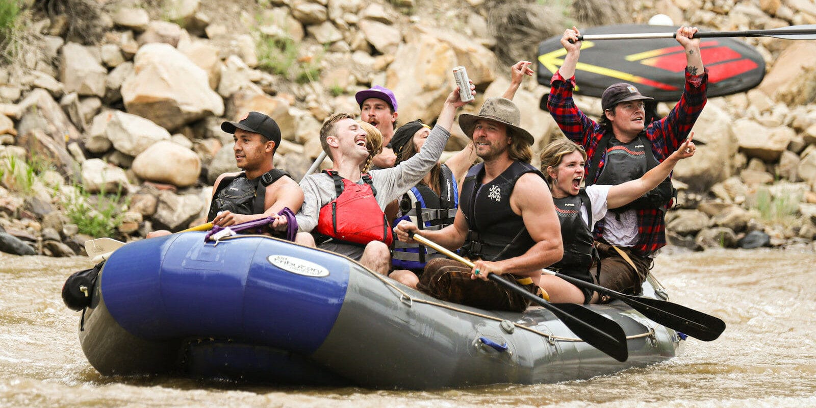 Image of rafters on the water at Animas River Days in Durango